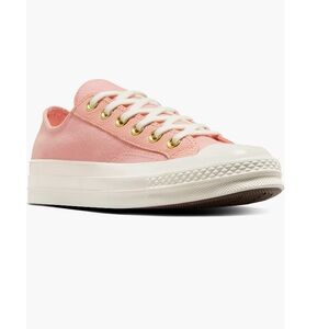 Converse Chuck Taylor 70 Oxford Flamingo Fade Egret White & Gold Women’s Size 5